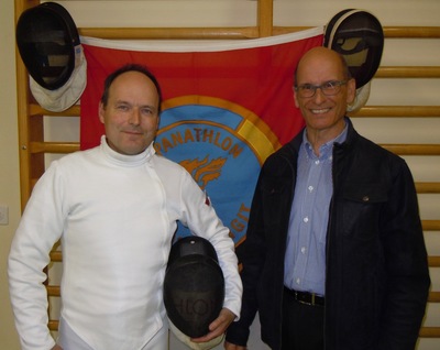 v.. Martin Stocker, Präsident Fechtklub Solothurn, und Markus Stuber, Vize-Präsident Panathlonclub Solothurn.